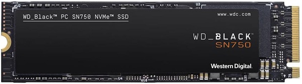WD BLACK WDBRPG0010BNC-WRSN SN750 1TB NVME SSD