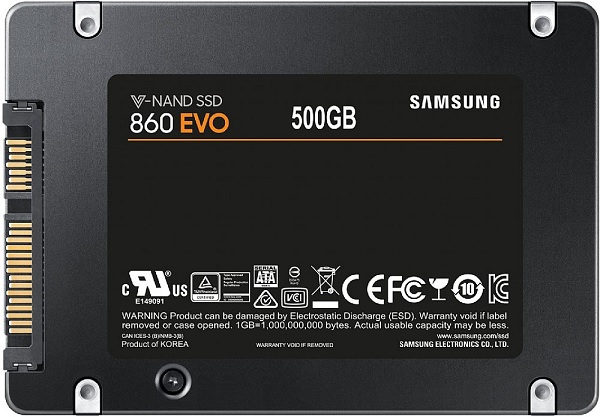 SAMSUNG MZ-76E500E 860 EVO SERIES 500GB SSD