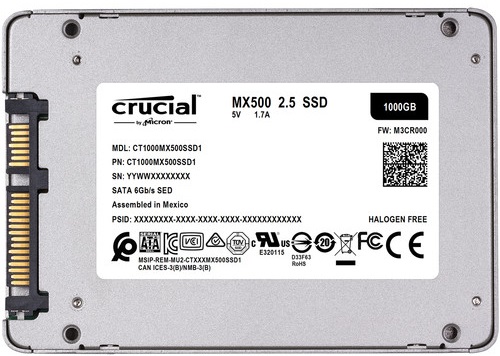 CRUCIAL CT1000MX500SSD1 MX500 SERIES 1TB SSD