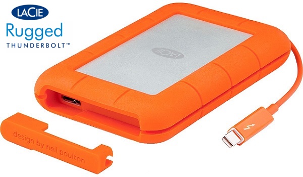 LACIE STEZ500400 RUGGED 500GB USB 3.0 THINDERBOLT SSD