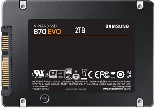 SAMSUNG MZ-77E2T0B/AM 870 EVO SERIES 2TB SSD