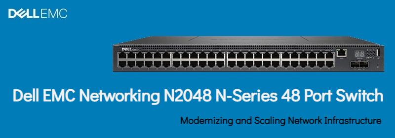 N2048 DELL 48-PORTS RACK-MOUNTABLE MANAGED SWITCH