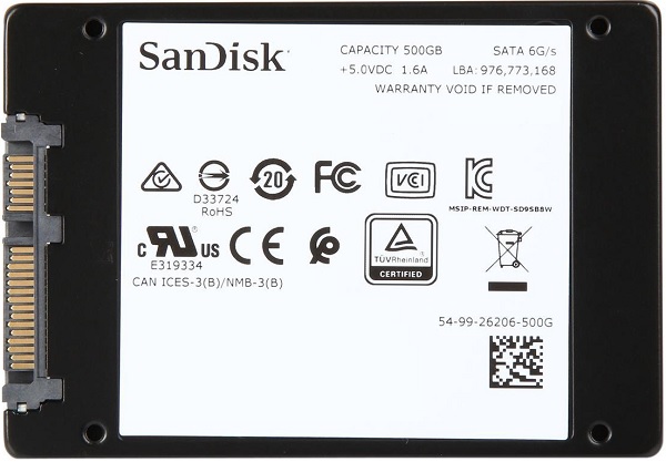 SANDISK SDSSDH3-500G-G25 ULTRA 3D 500GB SSD