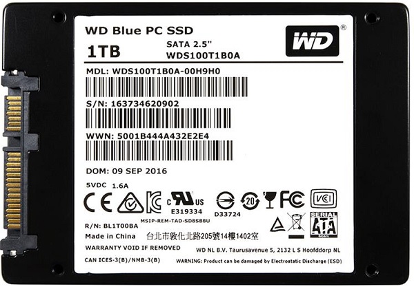 WESTERN DIGITAL WDS100T1B0A BLUE 1TB SATA SSD