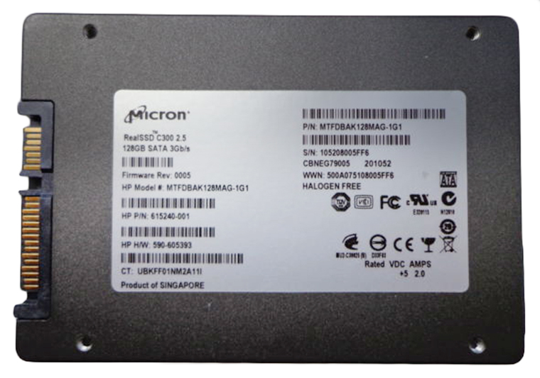 Tech 4 Drive | MTFDBAK128MAG-1G1 Micron RealSSD C300 128GB SATA 3Gbps Internal Solid Drive (SSD)
